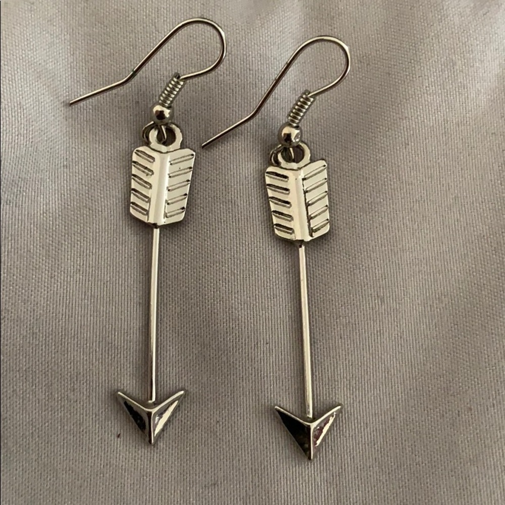 Boho arrow drop earrings